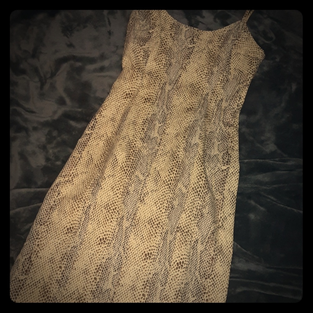 Angelo Marani Snakeskin pattern dress